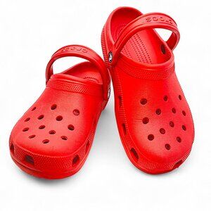 Crocs Red Pepper Classic Adult Clogs 9M 11W Sandal Shoes